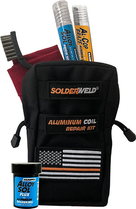 SolderWeld SW-ACRTB HVAC Aluminum Coil Repair Kit - Black Tech Bag
