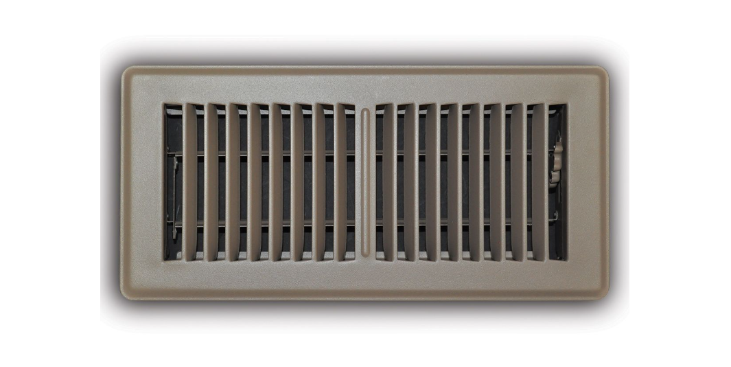 TRUaire 150MB04X10 4" x 10" Supply Register, Non-Scuff Brown - Edmondson Supply