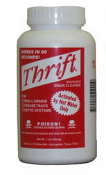 Thrift T-100 Odorless, Acid-Free Drain Cleaner, 1 lb. - Edmondson Supply