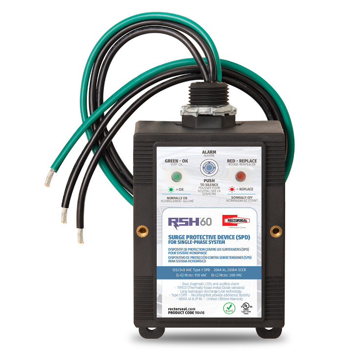 RectorSeal 96416 RSH-60 Surge Protective Device, 60kA - Edmondson Supply