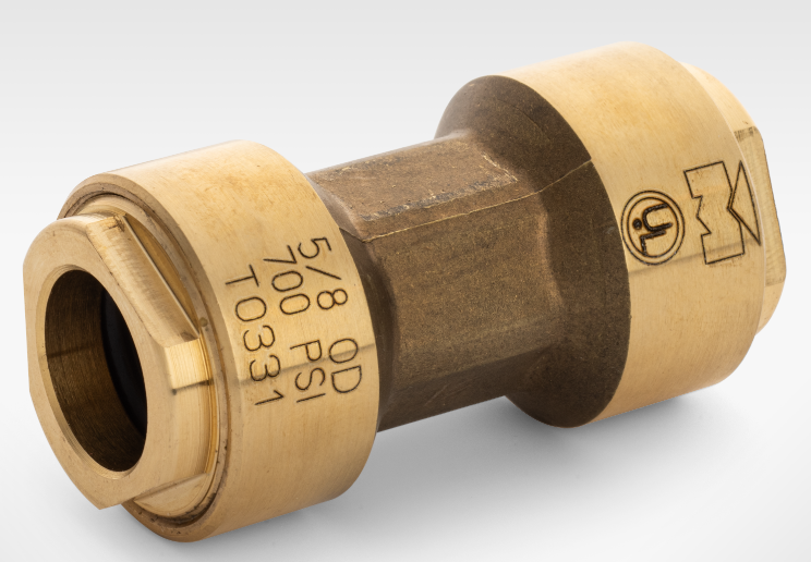 Mueller Streamline® O.D. Refrigerant Brass Push Fitting Coupling