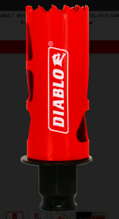 Diablo Tools DHS1125 1-1/8" Bi-Metal Hole Saw - Edmondson Supply