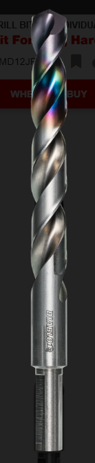 Diablo Tools DMD12JP1 1/2" Metal Demon™ Drill Bit for Mild, Hardened and Stainless Steels - Edmondson Supply