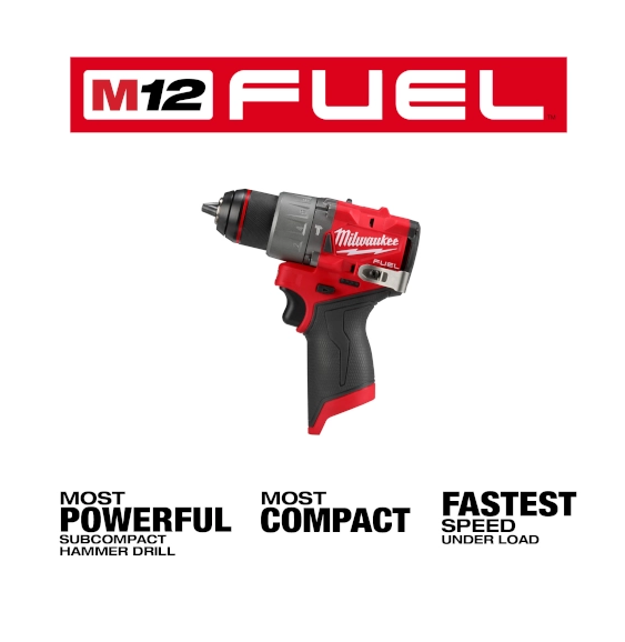 Milwaukee 3404-20 M12 FUEL™ 1/2" Hammer Drill/Driver - Edmondson Supply