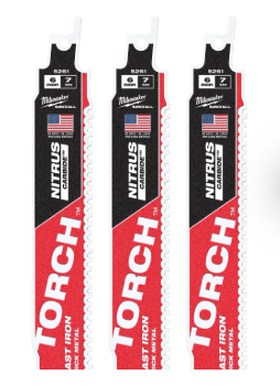 Milwaukee 48-00-5361 SAWZALL® TORCH™ with NITRUS CARBIDE™ 6" (3-pack) - Edmondson Supply