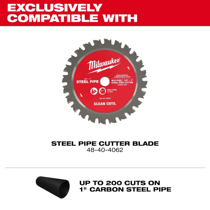 Milwaukee 3469-20 M18 FUEL™ ½”-1” Steel Pipe Cutter - Edmondson Supply