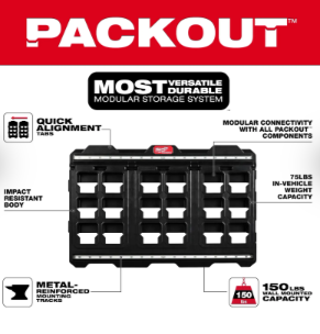 Milwaukee 48-22-8497 PACKOUT™ Large Wall Plate - Edmondson Supply