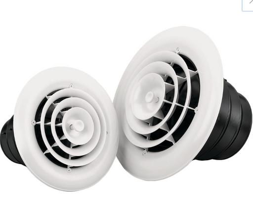 Rectorseal 81910 TRUaire Retrofit 6" Round Grille/Damper/Box 4,5,6" - Edmondson Supply