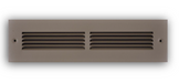 TRUaire 173TSB02X12 2" x 12", 2-Way, 1/3" Stamped Louver, Steel, Toe Space, Brown, Grille - Edmondson Supply