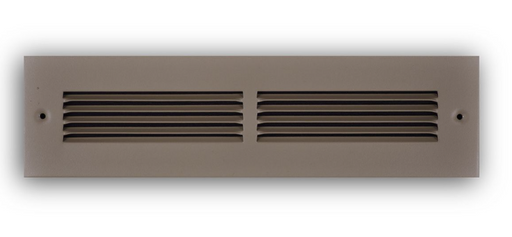 TRUaire 173TSB02X12 2" x 12", 2-Way, 1/3" Stamped Louver, Steel, Toe Space, Brown, Grille - Edmondson Supply