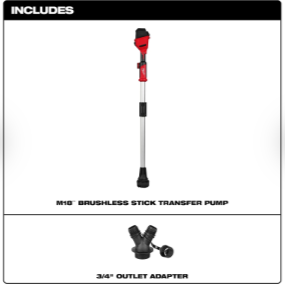 Milwaukee 2940-20 M18™ Brushless Stick Transfer Pump - Edmondson Supply