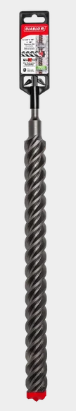 Diablo Tools DMAPL4330 1-1/4" x 16" x 18" Rebar Demon™ SDS-Plus 4-Cutter Full Carbide Head Hammer Drill Bit - Edmondson Supply