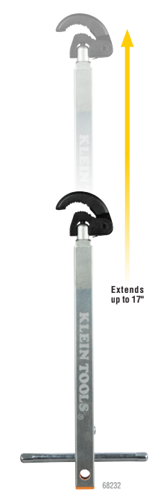 Klein Tools 68232 1-1/4" Telescoping Basin Wrench - Edmondson Supply