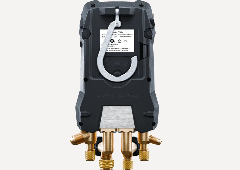 Testo 0564 5581 01 - 558s Digital Manifold with 4-way Valve Block and Intuitive Touchscreen - Edmondson Supply