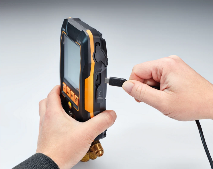 Testo 0564 5582 01 - 558s Smart Vacuum Kit - Smart digital manifold with wireless temperature and vacuum probes - Edmondson Supply