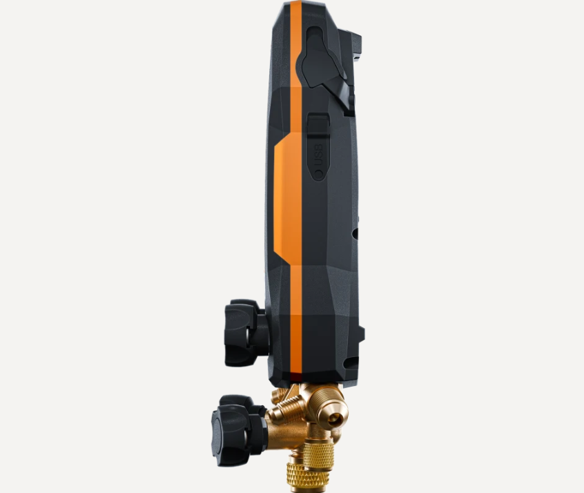 Testo 0564 5583 01 - 558s Smart Vacuum Kit with Filling Hoses - Smart Digital Manifold with Wireless Temperature and Vacuum Probes and 4-Hose Charging Set - Edmondson Supply
