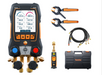 Testo 0564 5583 01 - 558s Smart Vacuum Kit with Filling Hoses - Smart Digital Manifold with Wireless Temperature and Vacuum Probes and 4-Hose Charging Set - Edmondson Supply
