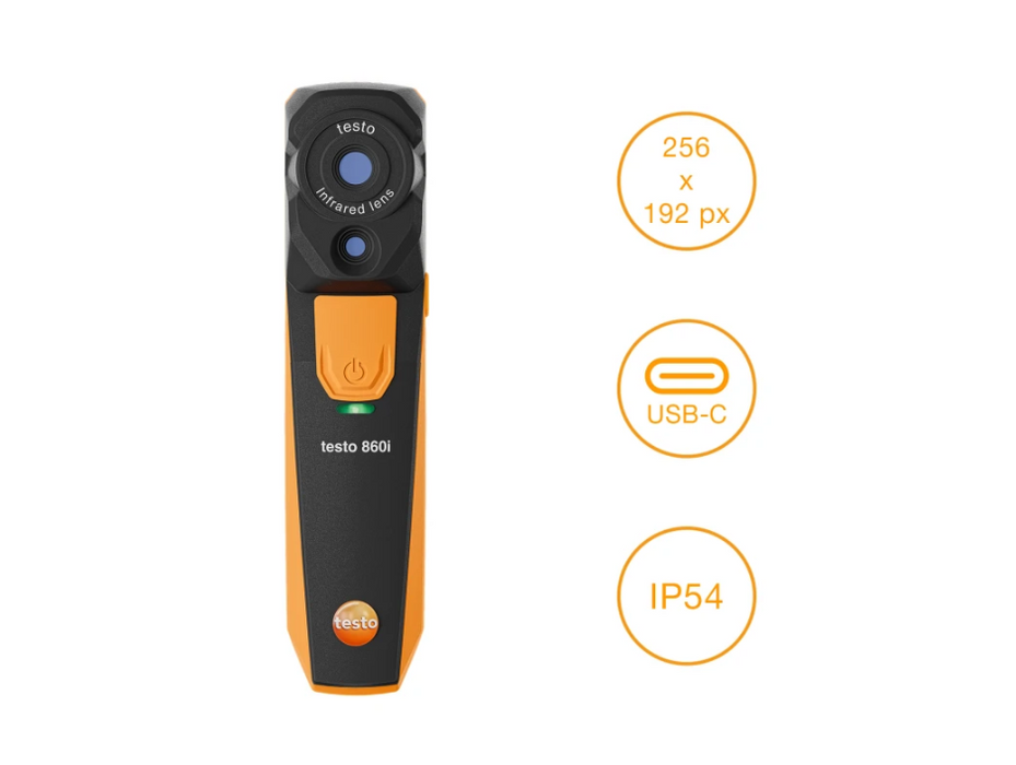 Testo 0560 0860 01 - 860i - Wireless Thermal Imager for Smartphones - Edmondson Supply