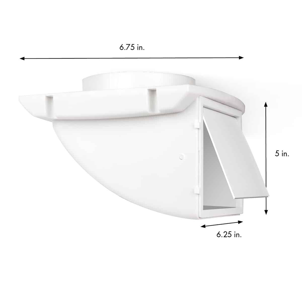 Dundas Jafine SDV4WXZW4 Soffit Dryer Vent Cap - 4" White - Edmondson Supply