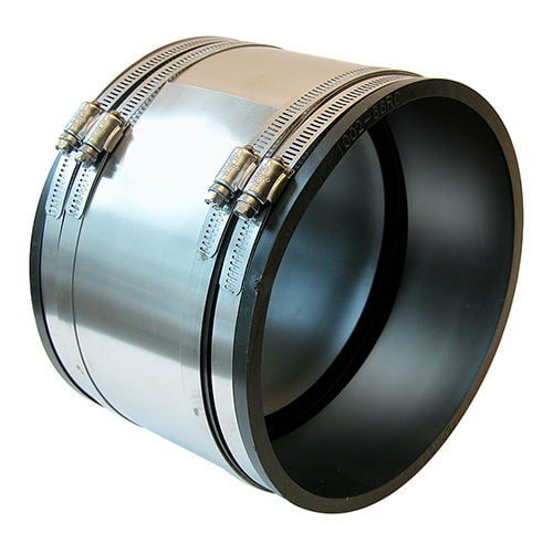 Fernco 1002-66RC 6" Clay to 6" Cast Iron/Plastic Strong Back Coupling - Edmondson Supply