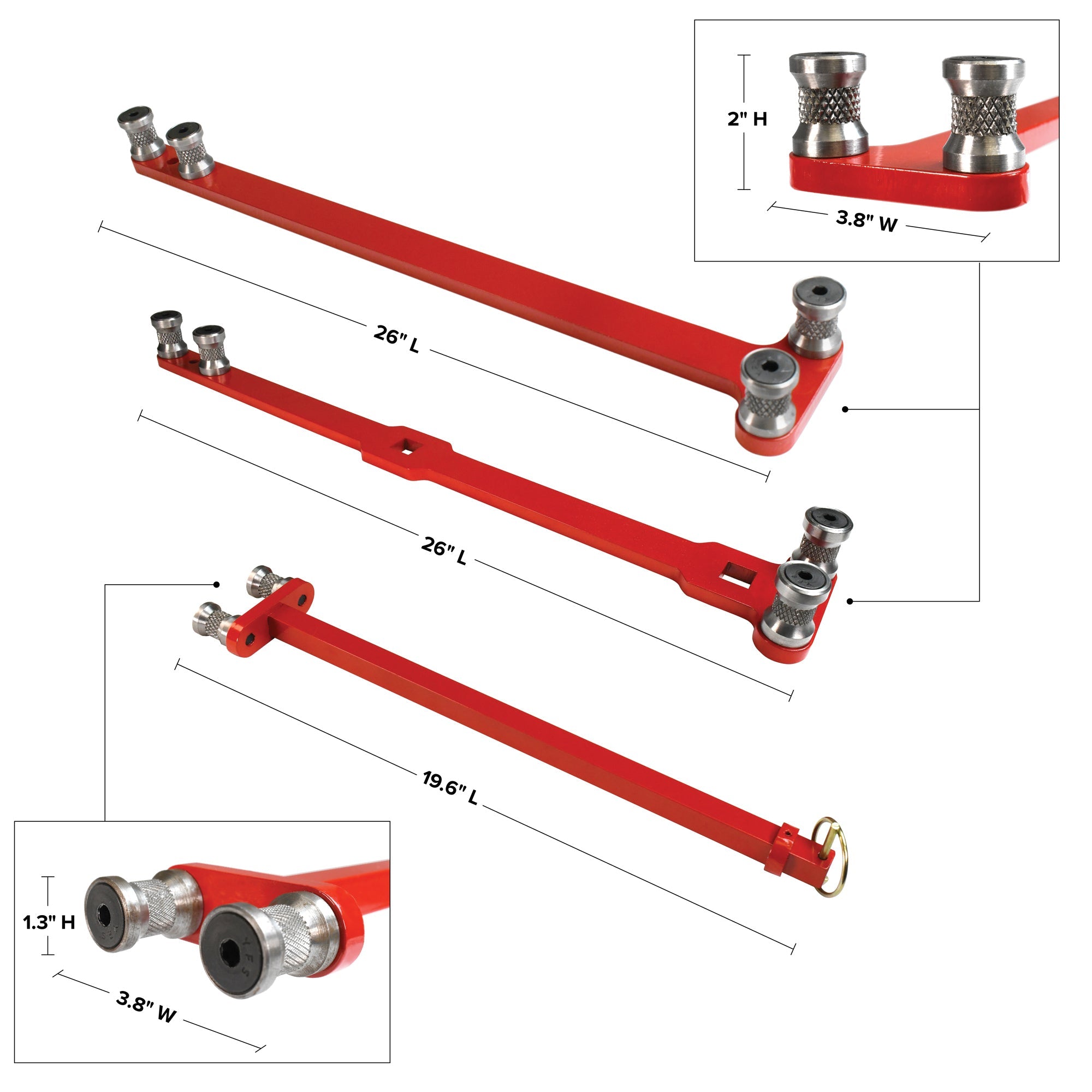 Jameson Tools T-1000 Bulldog Bender T-1000 3-piece Set (1000 MCM) - Edmondson Supply