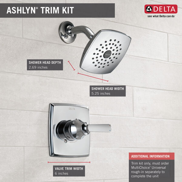 Delta Faucet T14264 ASHLYN™ Monitor® 14 Series Shower Trim In Chrome