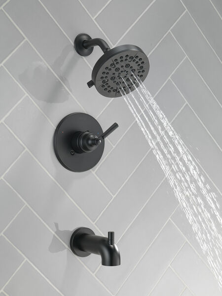 Delta T14435-BL SAYLOR™ Monitor® 14 Series Tub & Shower Trim In Matte Black