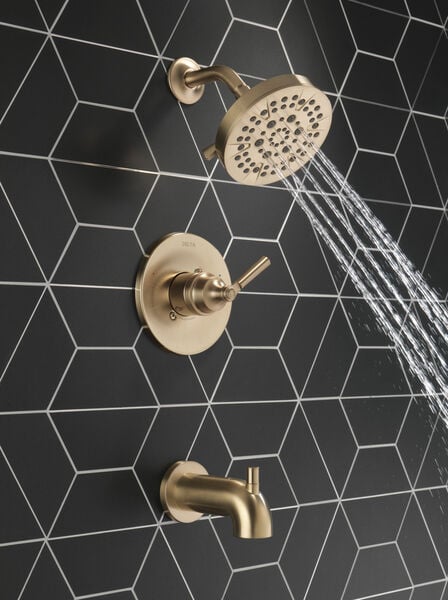 Delta Faucet T14435-CZ SAYLOR™ Monitor® 14 Series Tub & Shower Trim In Champagne Bronze - Edmondson Supply