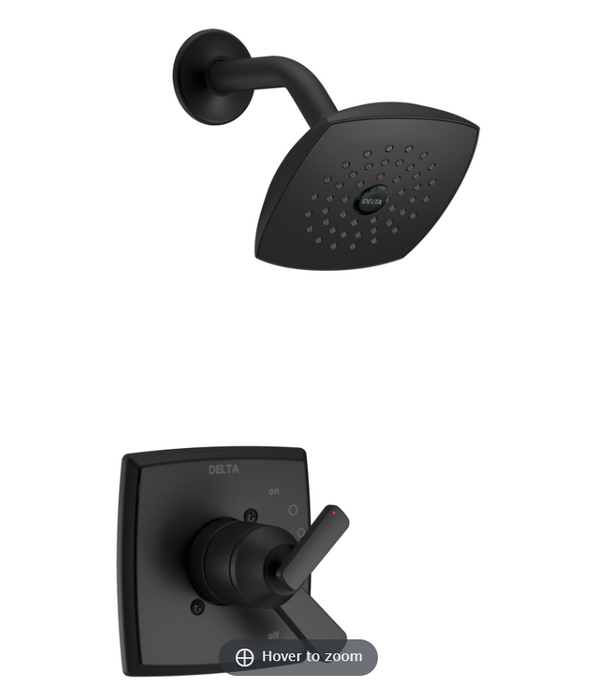 Delta Faucet T17264-BL ASHLYN™ Monitor® 17 Series Shower Trim In Matte Black