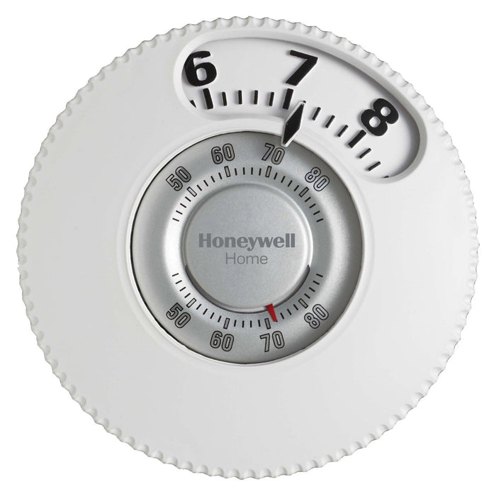 Honeywell Home T87N1026/U The Round® Easy-To-See™ Manual Thermostat, 1 Heat / 1 Cool - Edmondson Supply