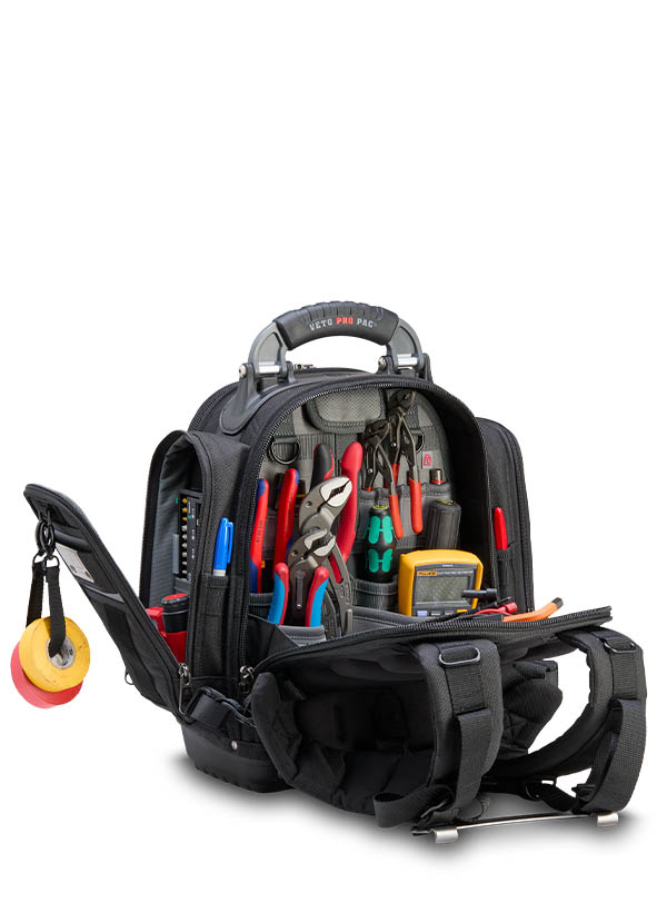 Veto Pro Pac TECH PAC MCP BLACKOUT Compact Tool Backpack - Edmondson Supply