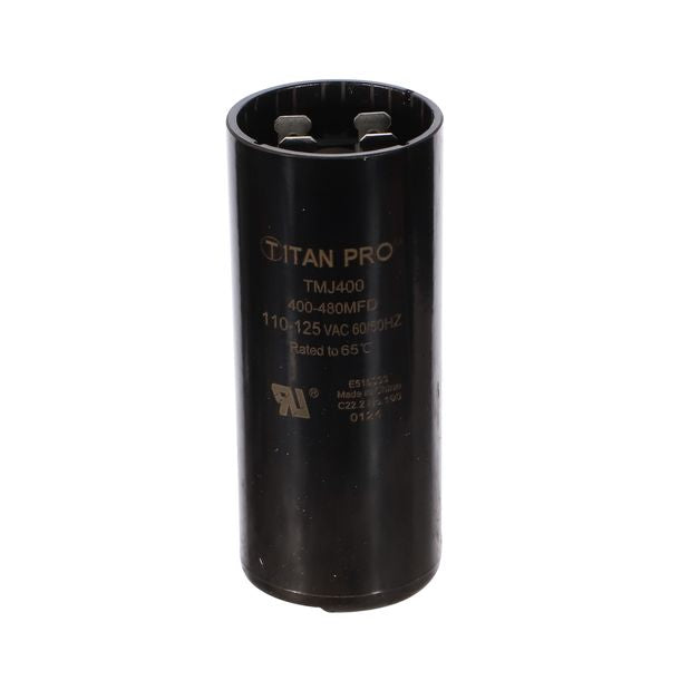 Packard Titan Pro TMJ400 Motor Start Capacitor 400-480 MFD 110-125 VAC - Edmondson Supply