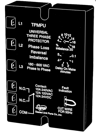 Supco TPMPU Universal Three Phase Motor Protector