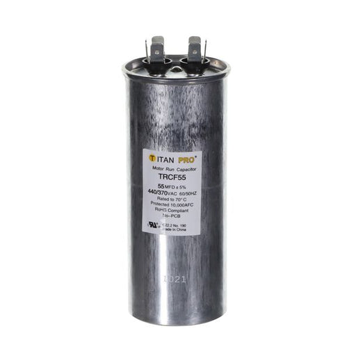 Packard TRCF55 TITAN PRO Run Capacitor 55 MFD 440/370 Volt, Round - Edmondson Supply