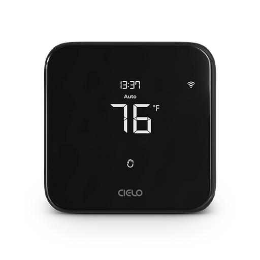 Cielo TE102WA Smart Thermostat Eco, up to 4 Heat/2 Cool, Black - Edmondson Supply