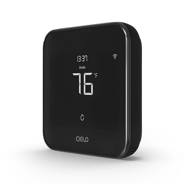 Cielo TE102WA Smart Thermostat Eco, up to 4 Heat/2 Cool, Black - Edmondson Supply