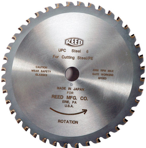 Reed Mfg UPSTEEL6 6" Universal Pipe Cutter Blade for 8" to 48" Steel/PE - Edmondson Supply