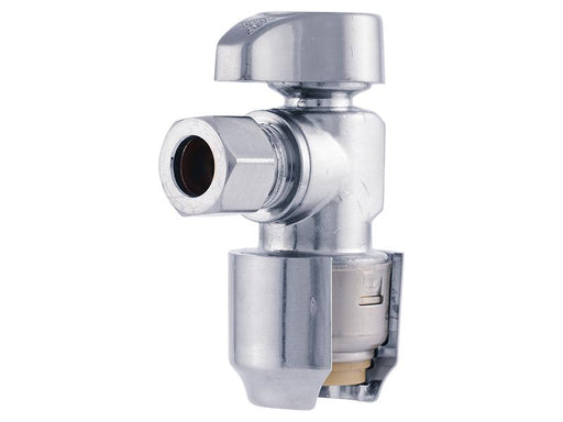 SharkBite Max UR23036 1/2" Push-to-Connect x 3/8" Compression Brass Angle Stop - Edmondson Supply