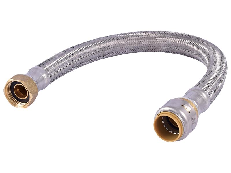 SharkBite Max UR3088FX18 3/4" x 3/4" FIP, 18" Stainless Steel Braided Flexible Water Heater Connector - Edmondson Supply