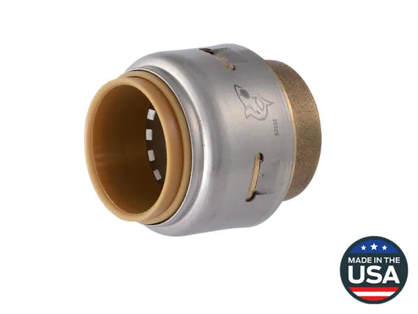 SharkBite Max UR518 3/4" Brass Push End Cap - Edmondson Supply