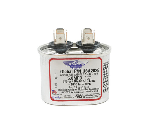 MARS USA2029 AmRad 5 MFD 370/440V Oval Motor Run Capacitor - Edmondson Supply