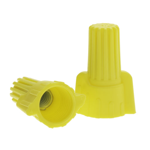 NSI Easy-Twist Yellow Winged Wire Connector with Quick-Grip Spring, 100 Carton