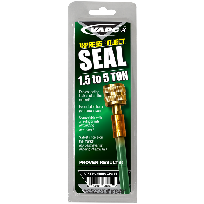 Vapco Products XPS-5T Xpress Seal Direct Inject AC Leak Sealant, 1.5 to 5 Tons - Edmondson Supply