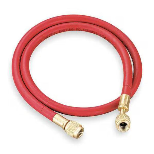 Yellow Jacket 21660 60", Red, HAV Standard Fitting, PLUS II™ 1/4″ Charging Hose - Edmondson Supply