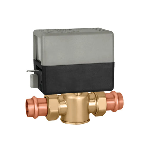 Caleffi Z-one™ Press 2-Way Motorized Zone Valve with Auxiliary Switch, 7.5 Cv, 24V - Edmondson Supply