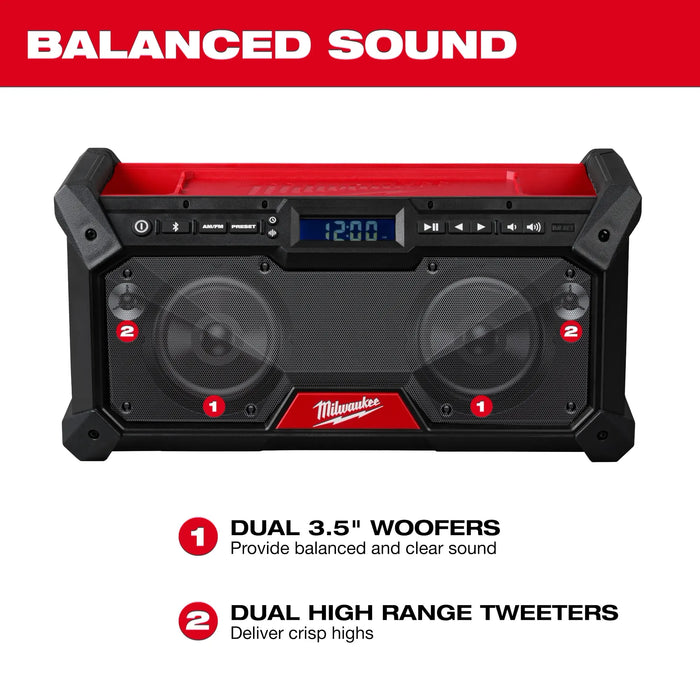 Milwaukee 2952-20 M18™ Bluetooth® Jobsite Radio - Edmondson Supply