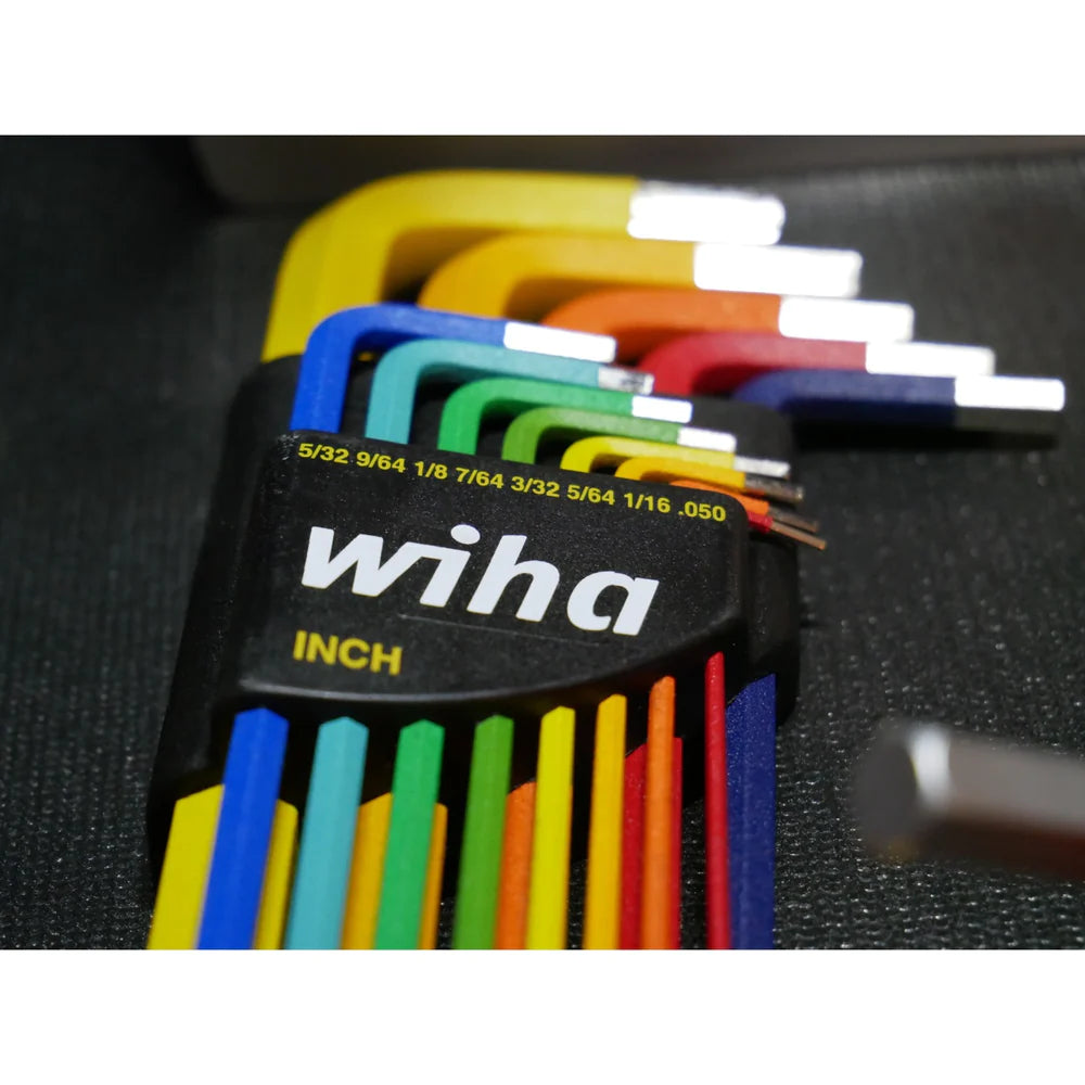 Wiha Tools 66981 13 Piece Ball End Color Coded Hex L-Key Set - Inch - Edmondson Supply
