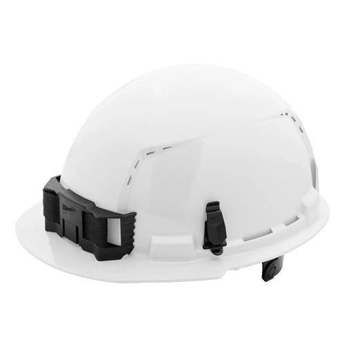 Milwaukee 48-73-1220 BOLT™ Front Brim Hard Hat w/6pt Ratcheting Suspension (White- Vented Class C) - Edmondson Supply