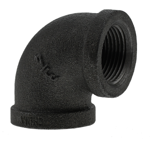 Boshart 2-BLE-07 3/4" Black Malleable Iron 90° Elbow, Class 150 - Edmondson Supply