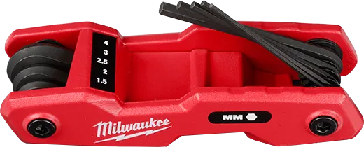 Milwaukee 48-22-2182 8-Key Folding Hex Key Set - Metric - Edmondson Supply
